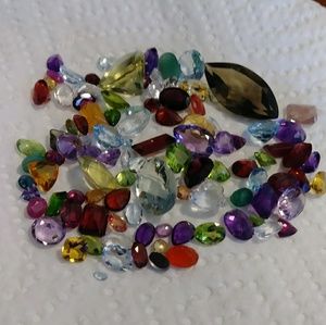 Mixed faceted gemstone parcel